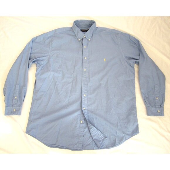 Men Polo Ralph Lauren Oxford Classic Fit Button Long Sleeve Shirt Sz 2XLT MT803 - Picture 3 of 10